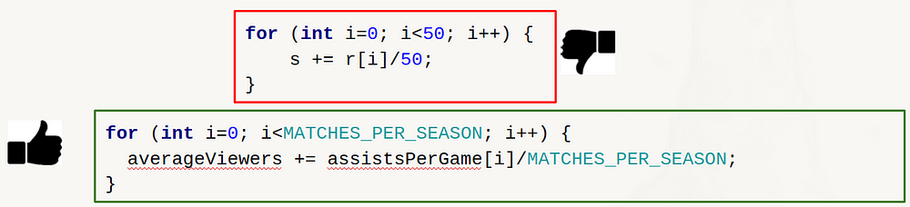 If you try to find the 'r' variable with your IDE's search tool, probably you will find more than you want